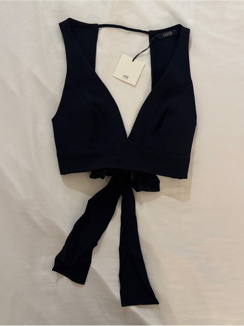 La Lan Bralette Open Back Top W/ Tie (Petite/Reg) — image 3 of 6
